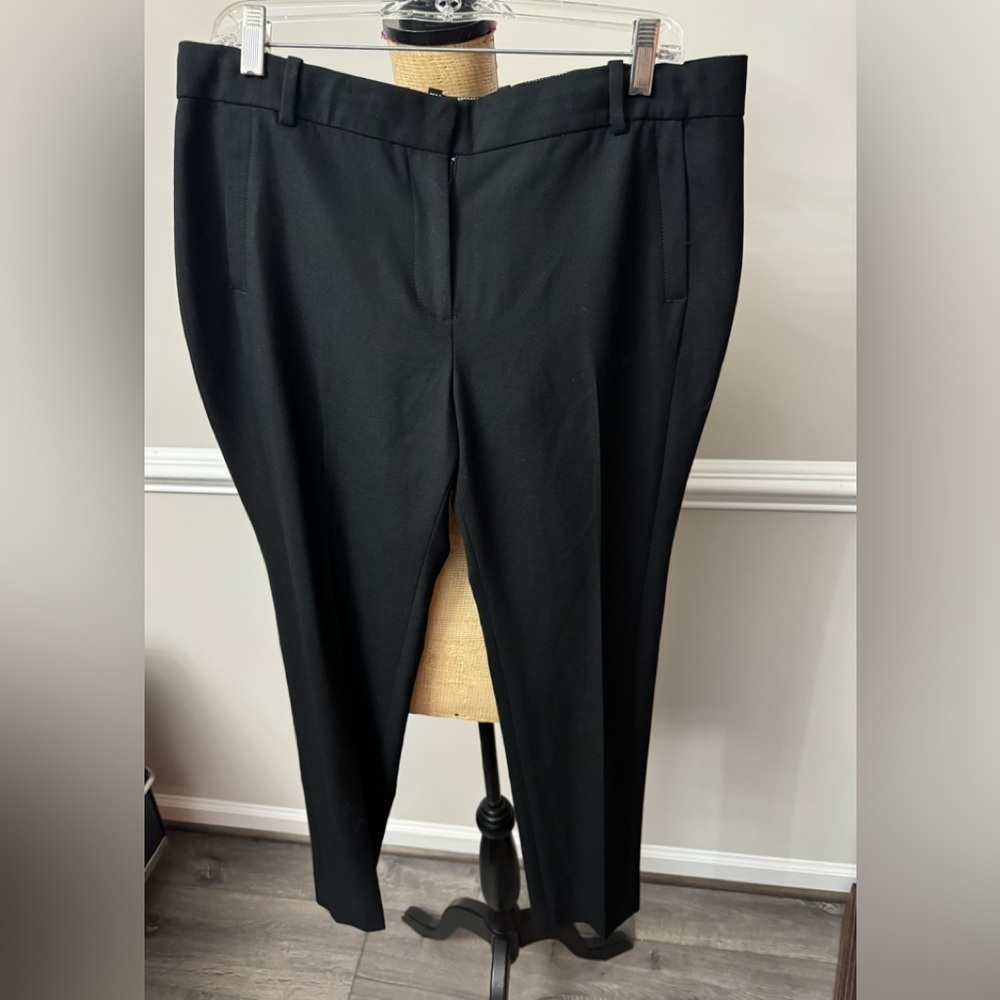 J. Crew Black Straight-Leg Dress Pants